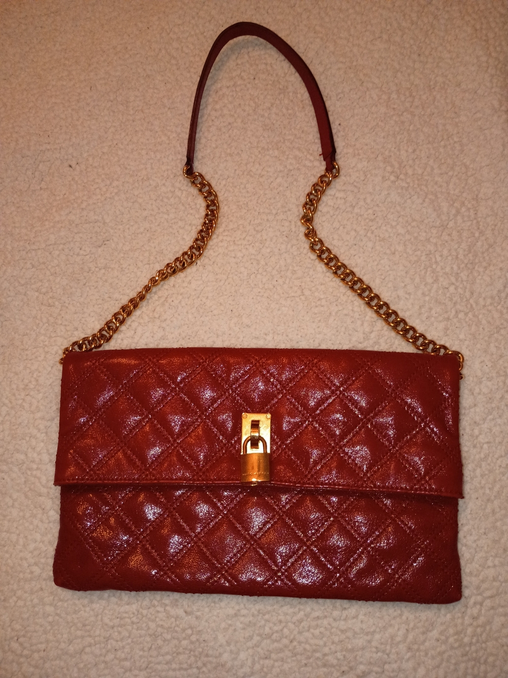 Marc Jacobs Leather Quilted Clutch